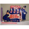Image 1 : 1940's Double Sided Card Board Pepsi-Cola Sign