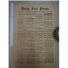 Image 6 : Lot Of Vintage Paper Related (Daily Free Press, 1874 And Texaco Sky chief)