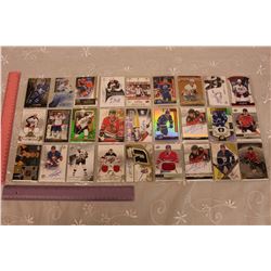 Lot of High End Autographed or Jersey Hockey Cards (27)