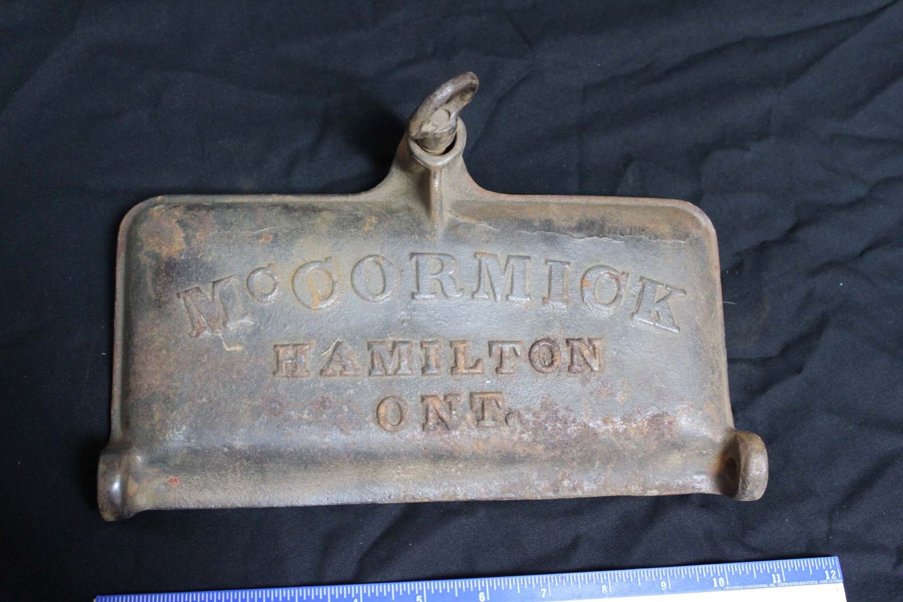 McCormick Cast Iron Tool Box Lid