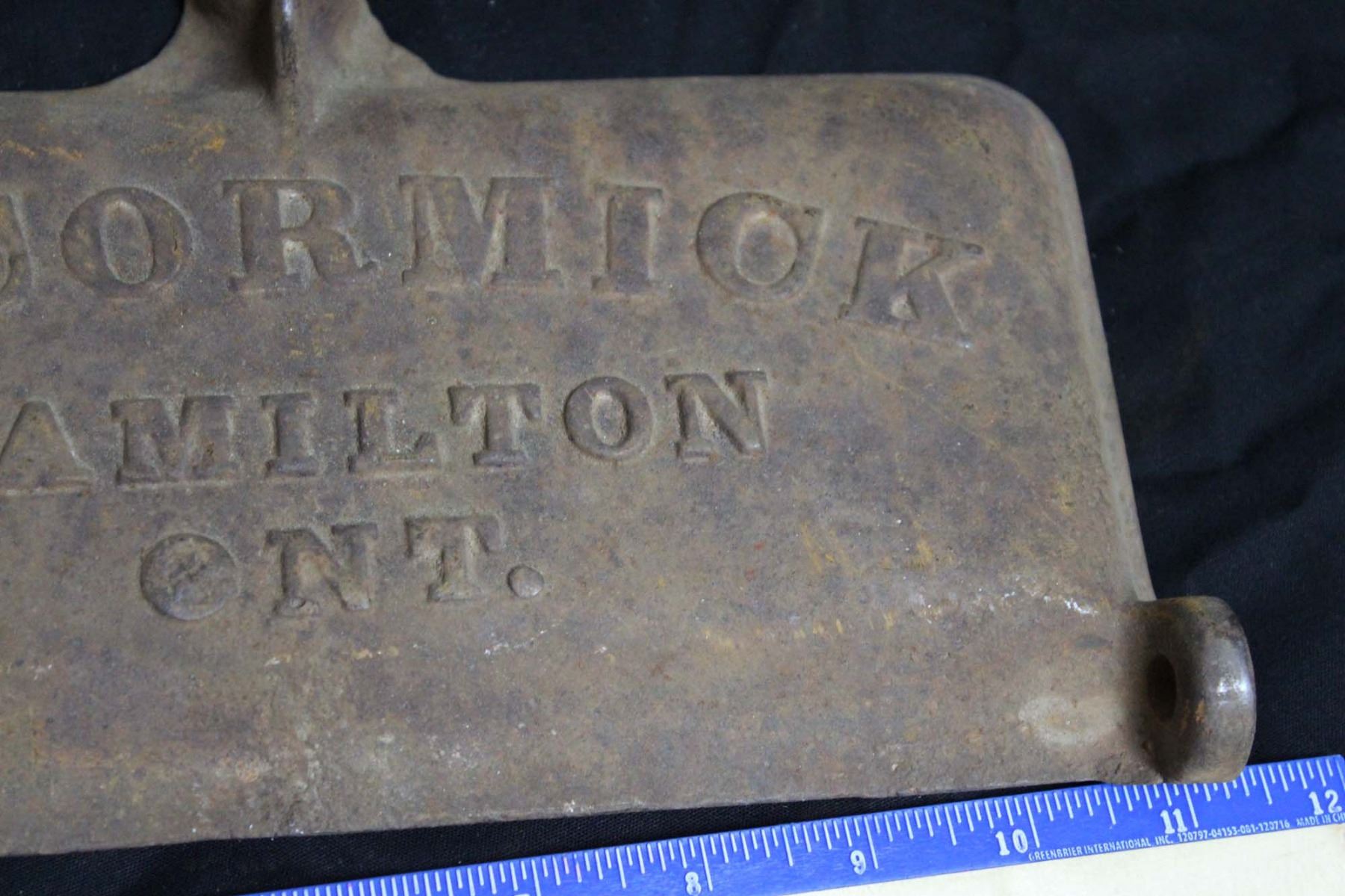 IHC McCormick Cast Iron Tool Box Lid