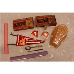 Lot Of Misc. (Waskesiu Pennant, Magneto Repair Sets, Etc)