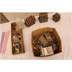 Boxes Of Vintage Phone Parts, Magnetos