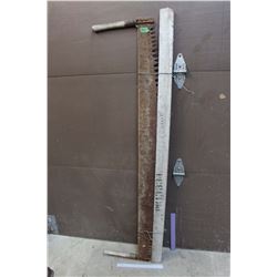 Large Metal Saw, 2 Wooden Handles, 62" Long