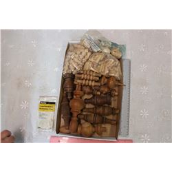 Lot Of Wooden Bits and Pieces, Hardware, Ends