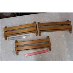 Lot Of Wooden Spice Racks (3)