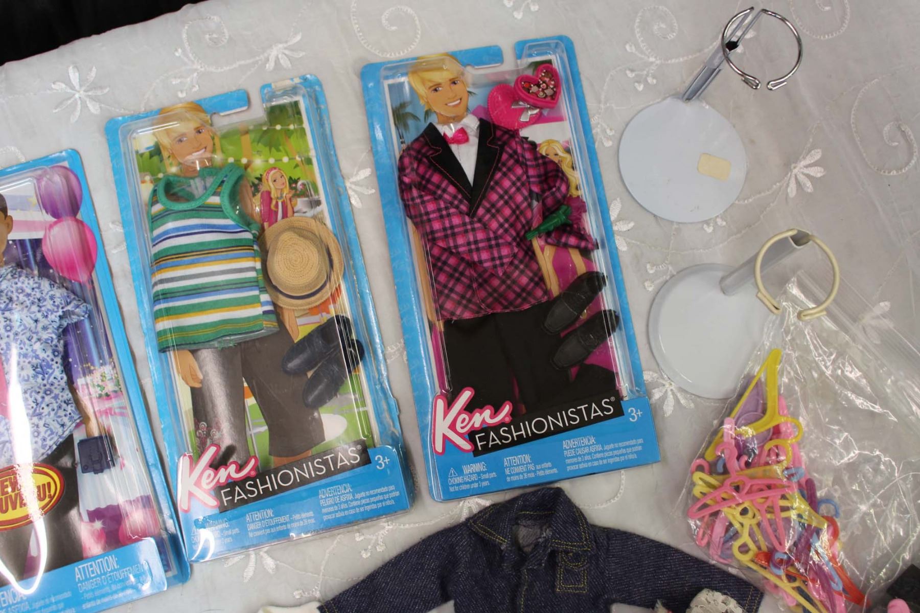 Lot Of Barbie And Ken Clothes And Accessories
