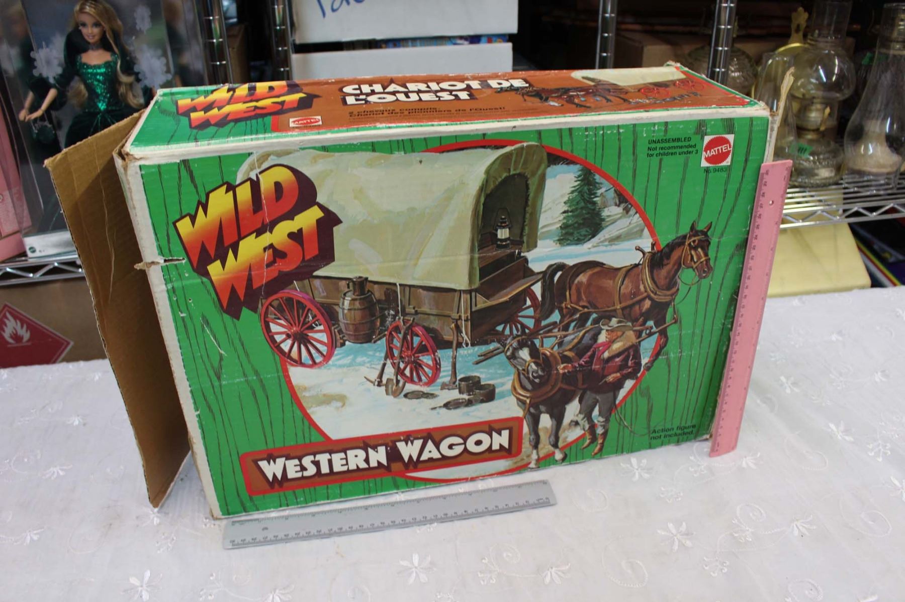 Wild West Western Wagon Toy Set, Believed to be Complete