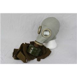 Vintage Soviet Gasmask And Bag (Head Not Included)