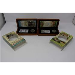 Deer and Fawn & Walrus and Calf Limited-Edition Canadian Stamp and $5 Coin Sets