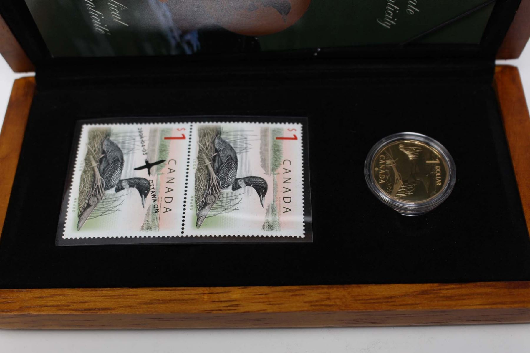 Sale 2004 Canada Elusive Loon Coin and Stamp Set