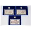 Image 1 : Set of 3 1996 Canada's $2 Proof Coin and Bank Note Sets