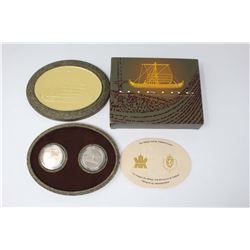 Viking and Finland Voyages Canadian Coin Set (Canadian $5 Coin & Norwegian 20 Krone Coin)