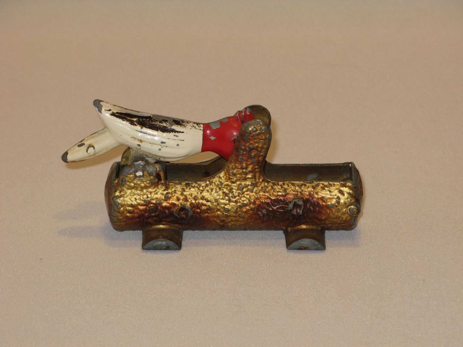 Vintage Cast Iron Woodpecker Bird Toothpick Holder/Dispenser. Spring is