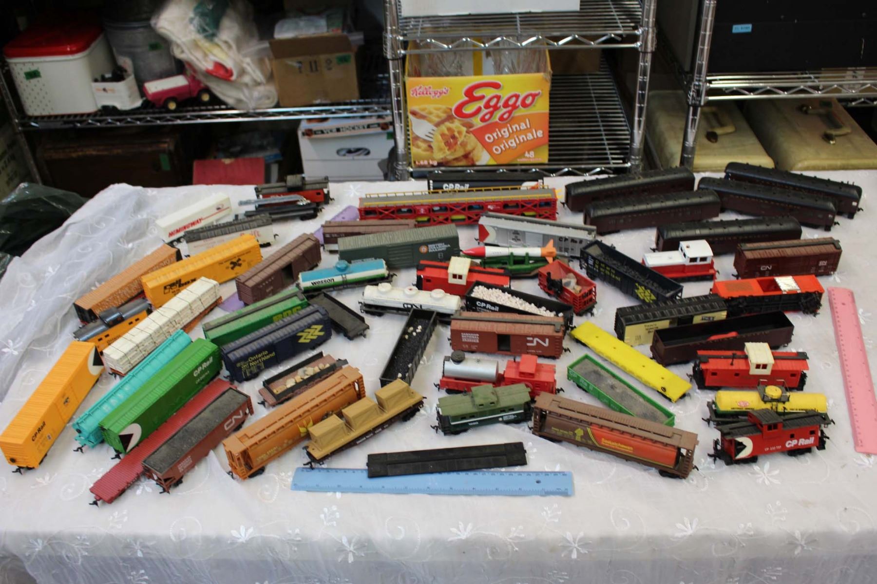 Lot of Railway Toy Trains & Cars