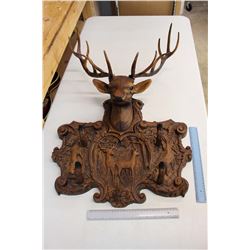 Decorative Elk Head Coat Rack