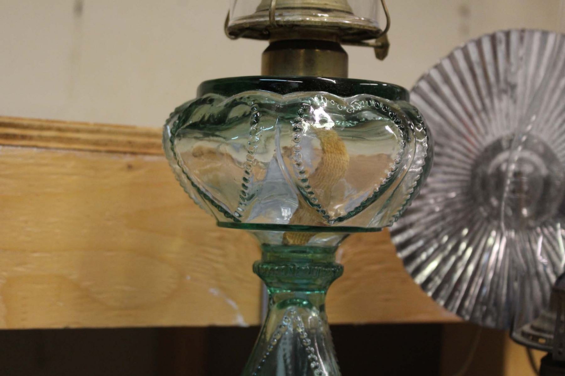 Vintage 2 Coal Oil Lamps (2)(1 Reflection Type)