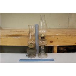Vintage #1 Coal Oil Lamps (2)(1 Finger Held Type)