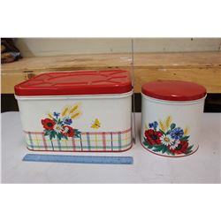 Vintage Match Cannister Set w/Bread Box