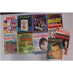 Selection of Old Magazines: Mad, Movie, Etc