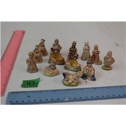 Lot of 13 Red Rose Nursery Rhyme Figurines