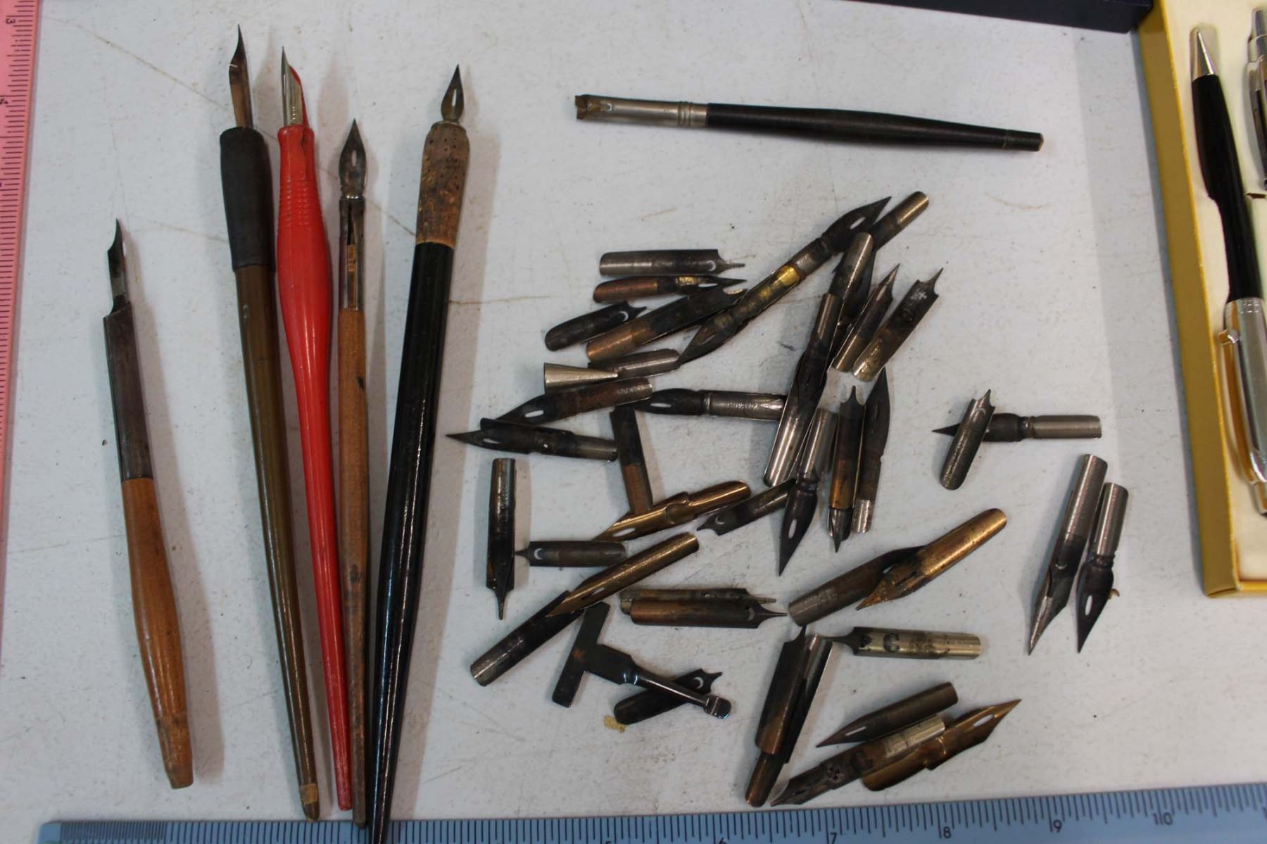 Lot of Vintage Pens, Pencils and Calligraphy Pens
