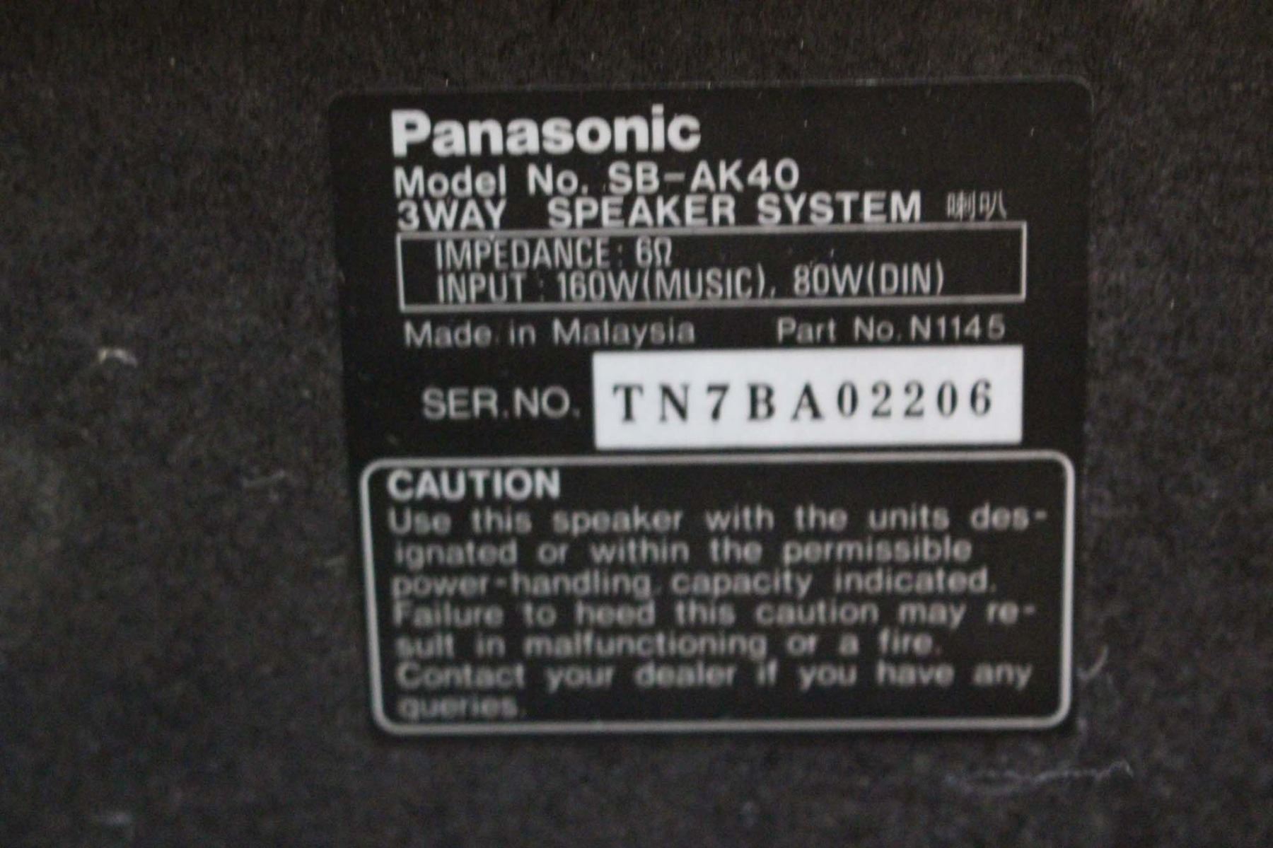 panasonic 3d space sound speakers