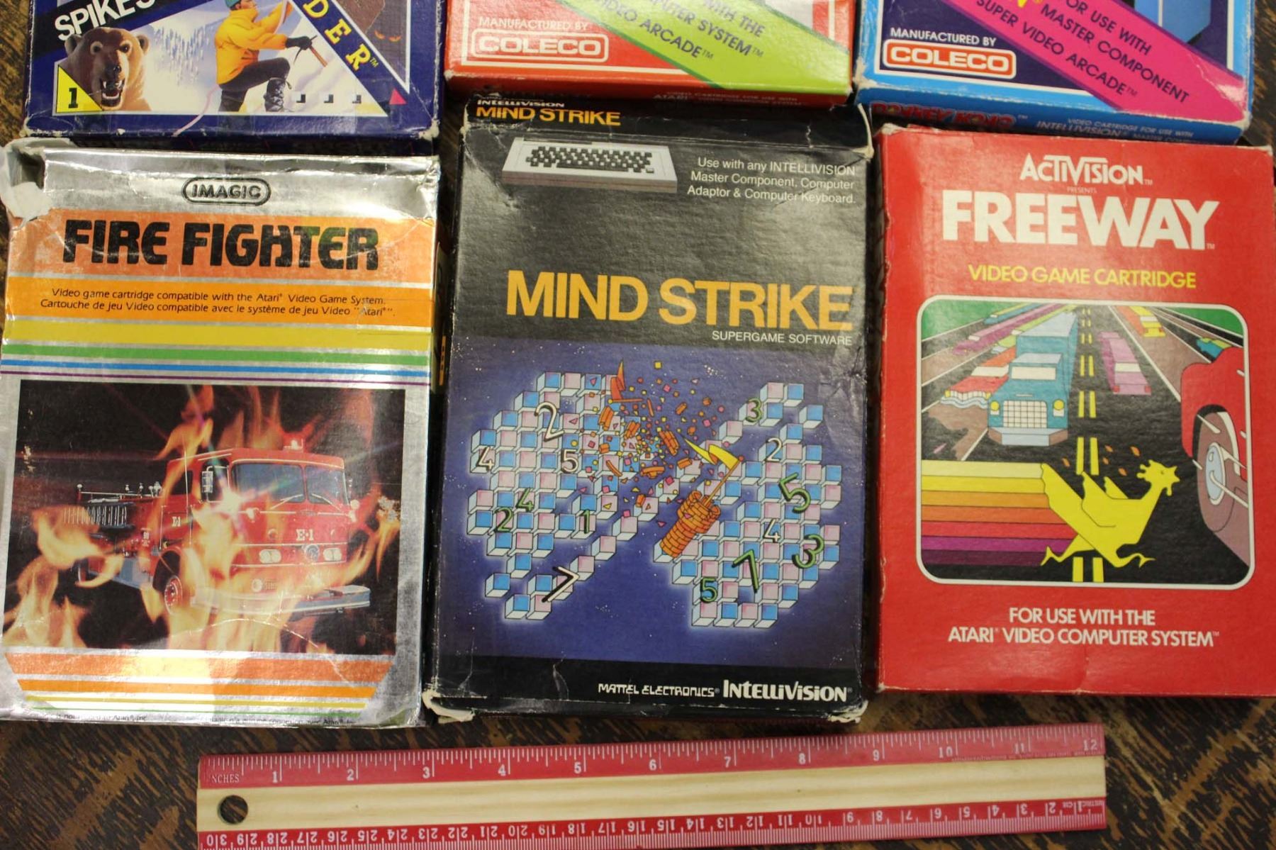Lot Boxed Vintage Video Games (Atari, Coleco, Intellivision)