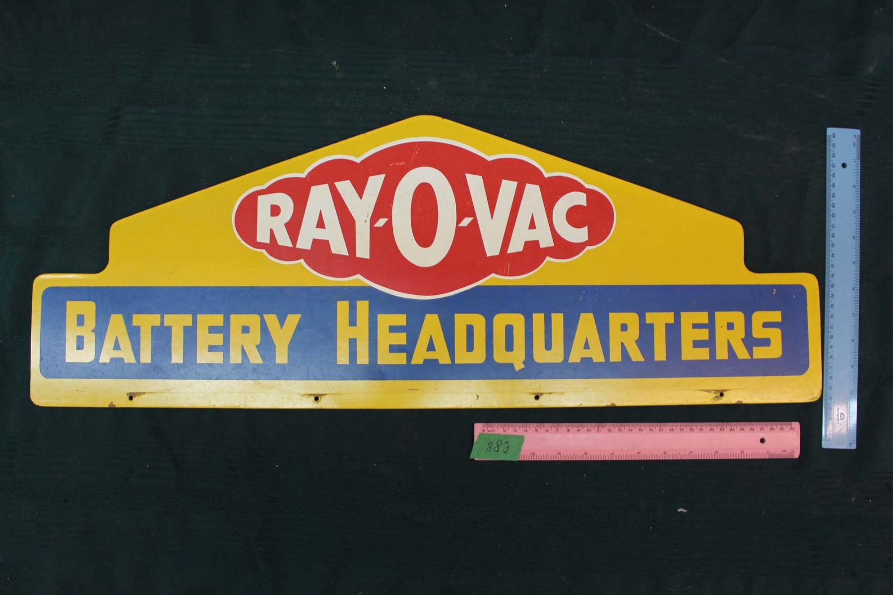 Rayovac Battery Headquarters PressBoard Sign (30"X11")