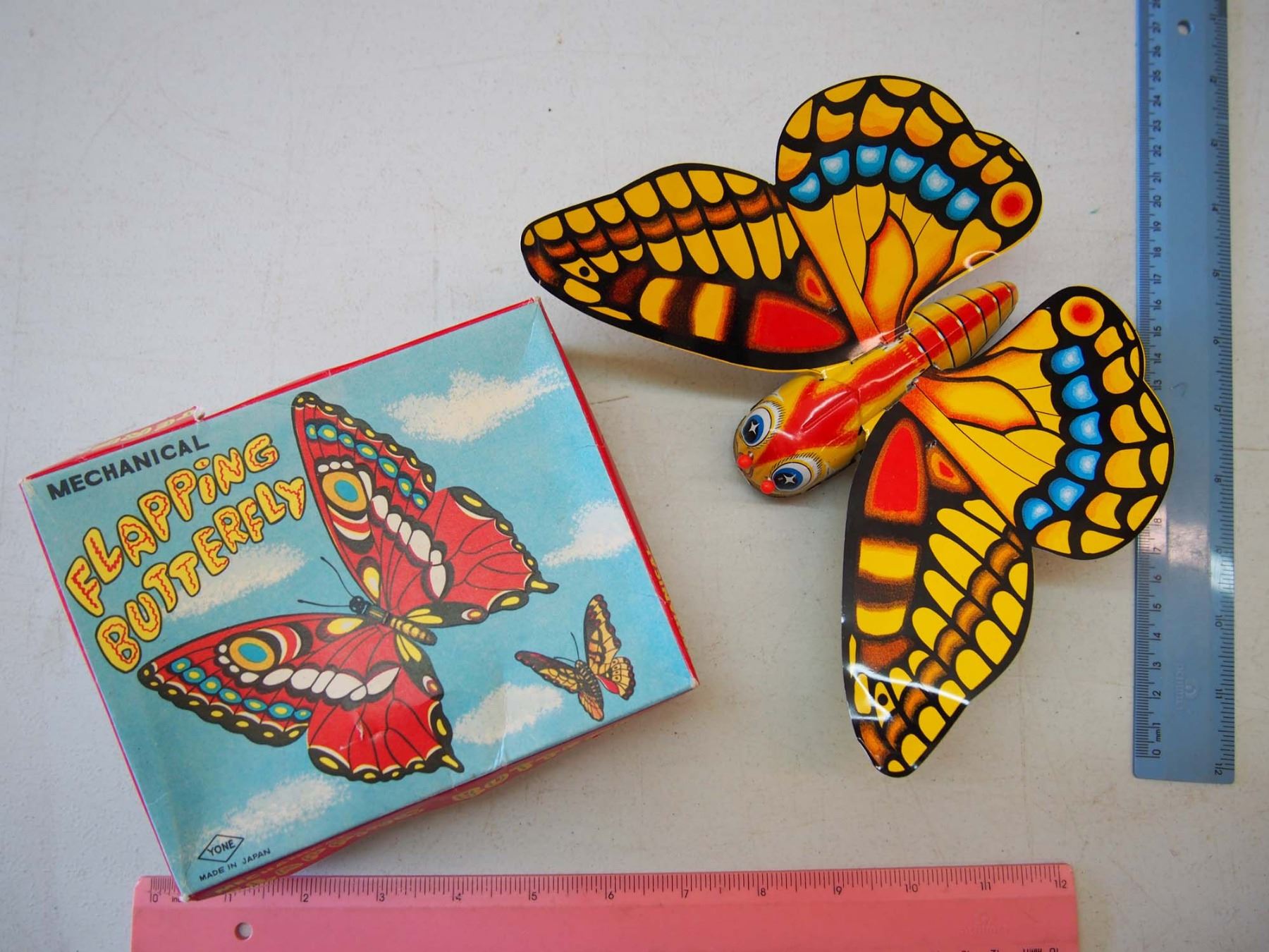 Tin Toy Mechanical Flapping Butterfly