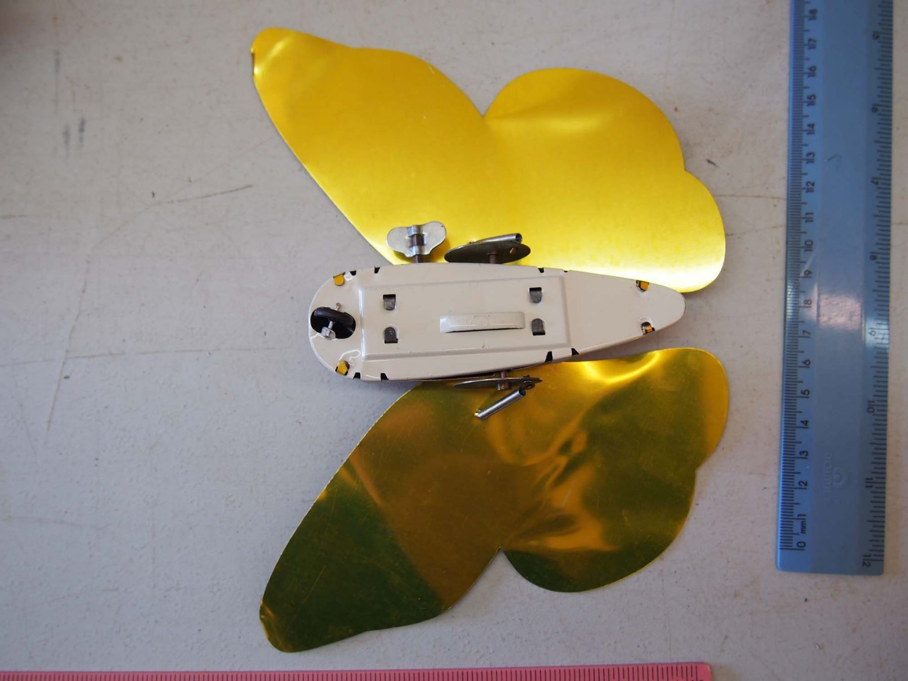 Tin Toy Mechanical Flapping Butterfly