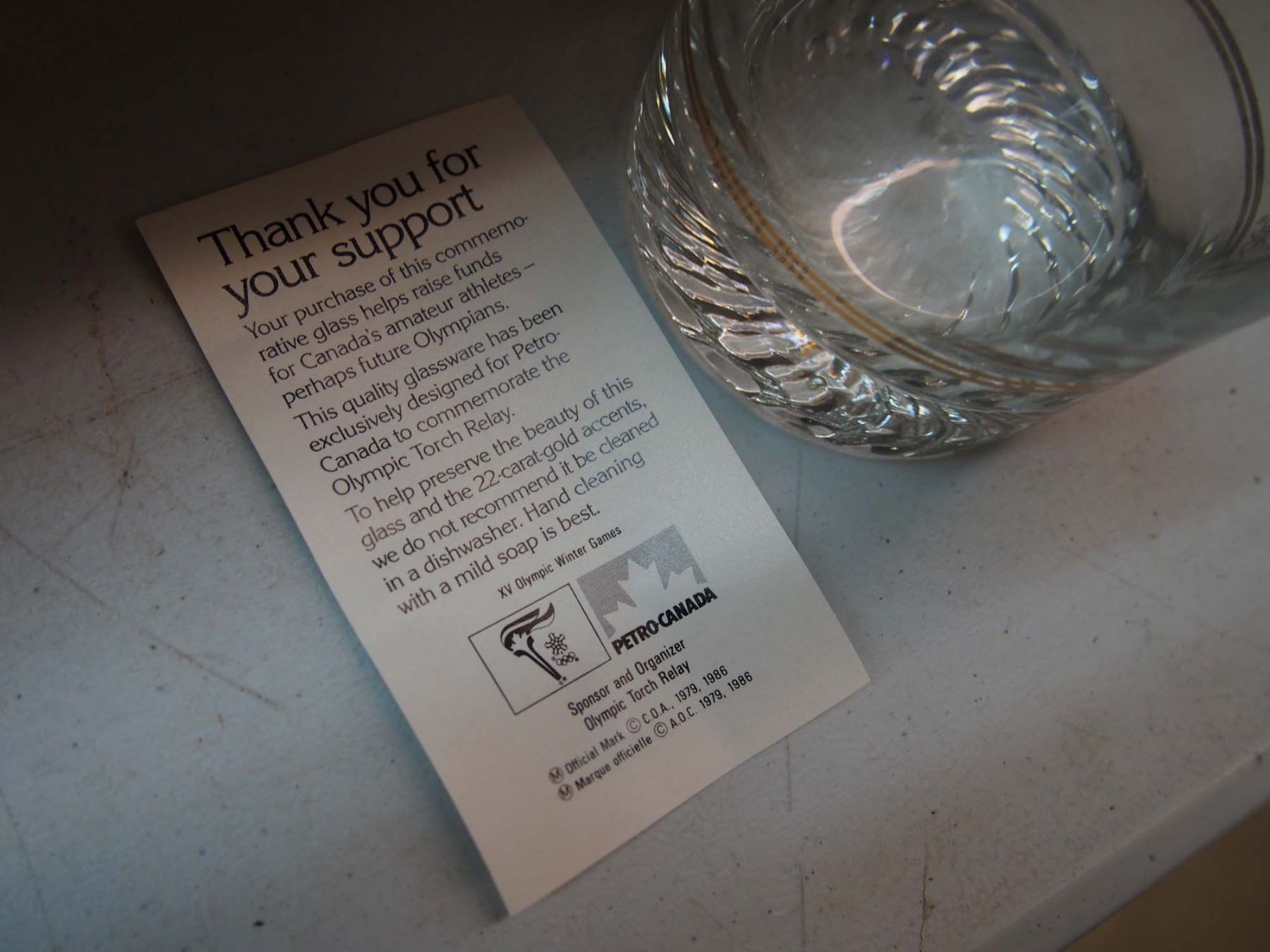 Petro Canada Olympic Glasses Technology Petro Canada Olympic Glasses Technology