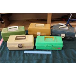 Lot Of Vintage Tackle boxes (5)