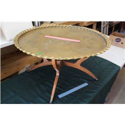 Vintage Folding Brass Table