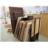 Image 2 : Lot Of Assorted Cupboard Doors (Cart Not Included)