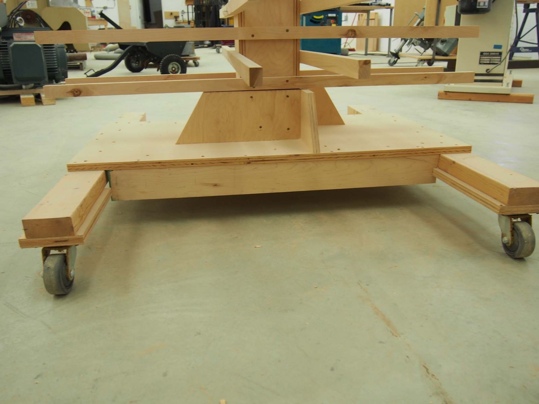 Custom Made Spray Booth Drying Racks On Wheels