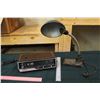 Image 1 : Vintage Desk Lamp (Working) and Radio Alarm Clock (Working)