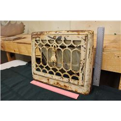 Vintage Cast Iron Furnace Grate