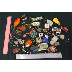 Lot of Assorted Advertising Key Chains