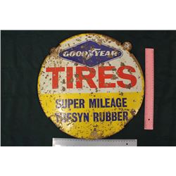 Good Year Tires 'Super Mileage Tufsyn Rubber' Sign