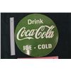 Image 1 : Porcelain 'Drink Coco-Cola Ice-Cold' Sign
