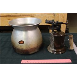 Vintage Blow Torch & A Spittoon