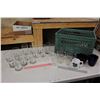 Image 1 : Lot of Assorted Glasses w/A Plastic Crate