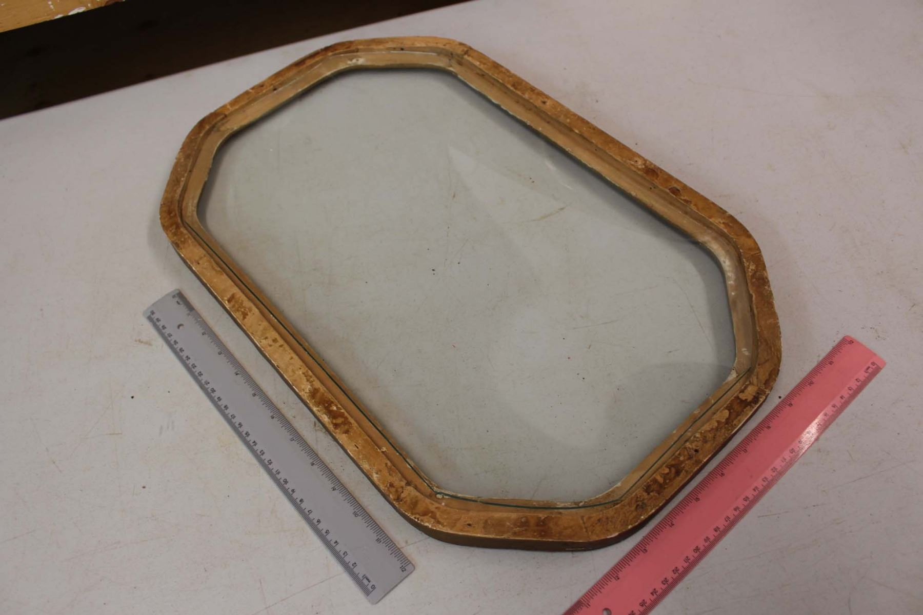 Vintage Curved Glass Frame