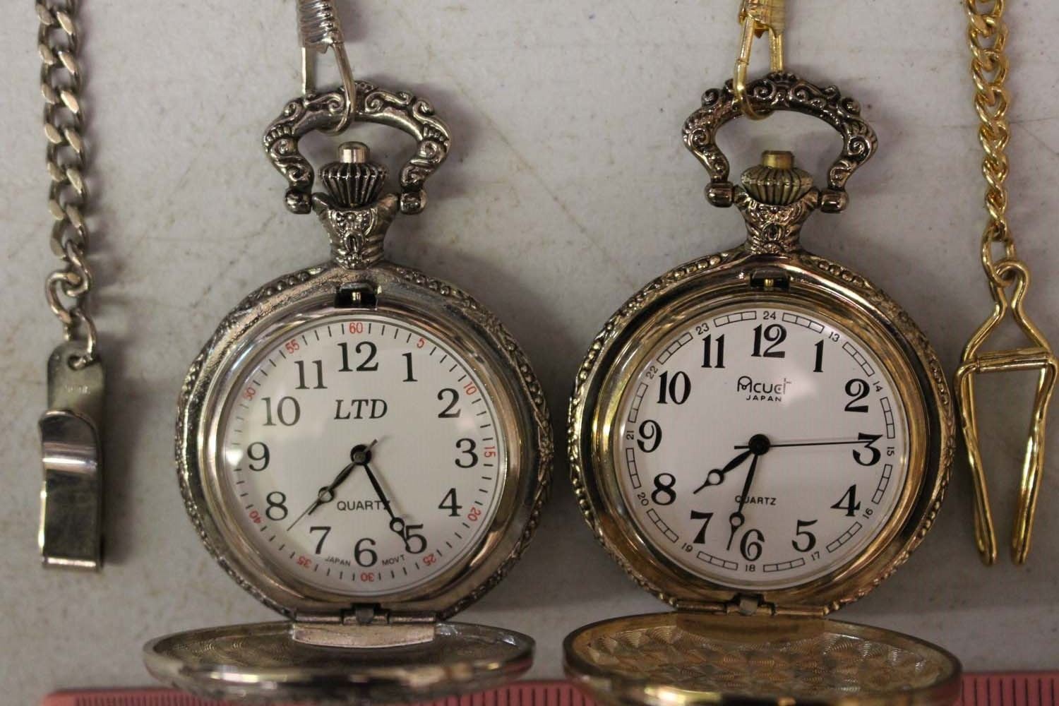 Pocket Watches (2)(LTD Japan Quartz & Acuet Japan Quartz)