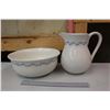 Image 1 : Ceramic Pitcher & Bowl