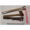 Image 1 : Flashlight, Axe & A Adjustable Hammer Wrench