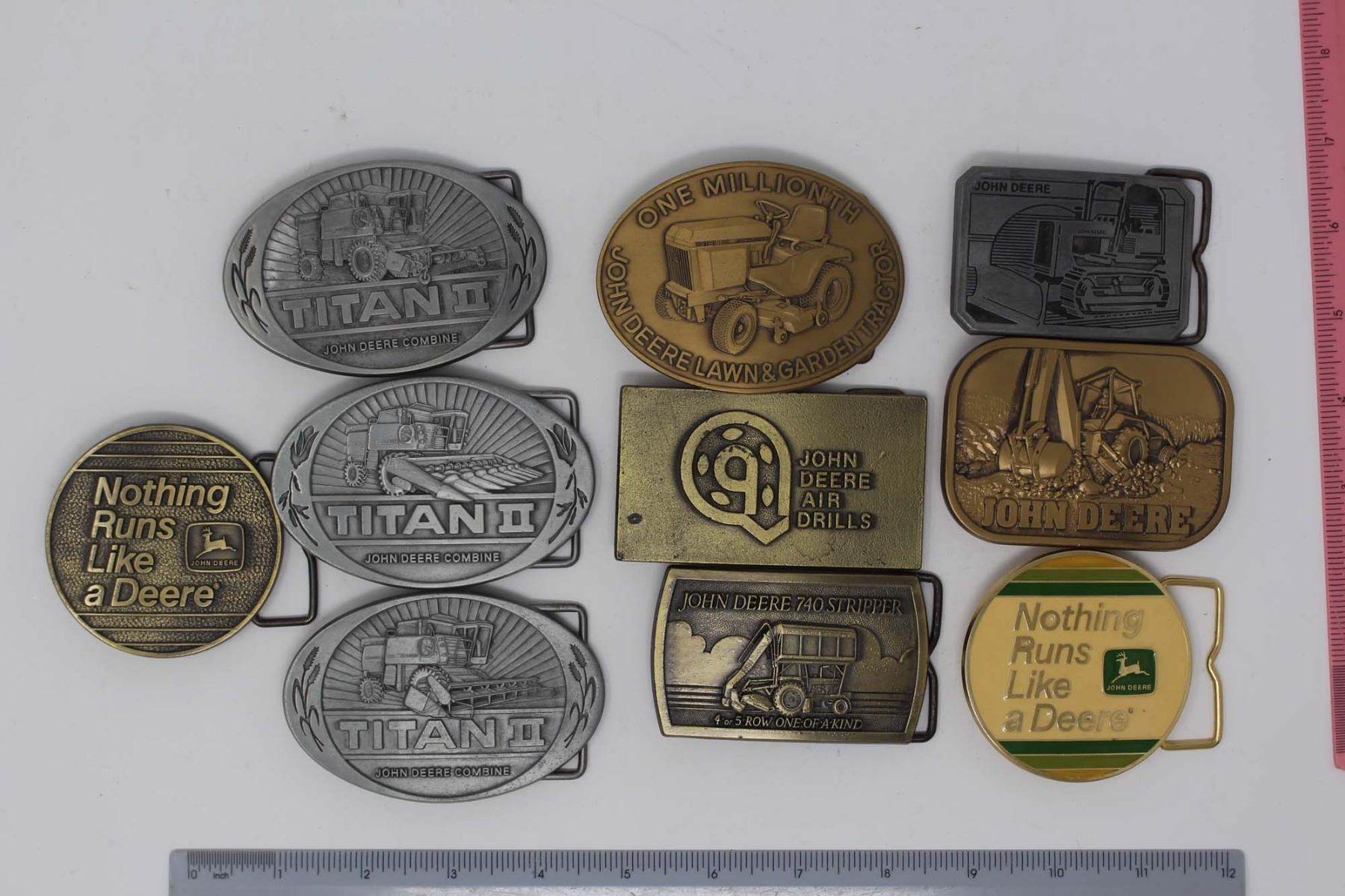 vintage john deere belt buckle