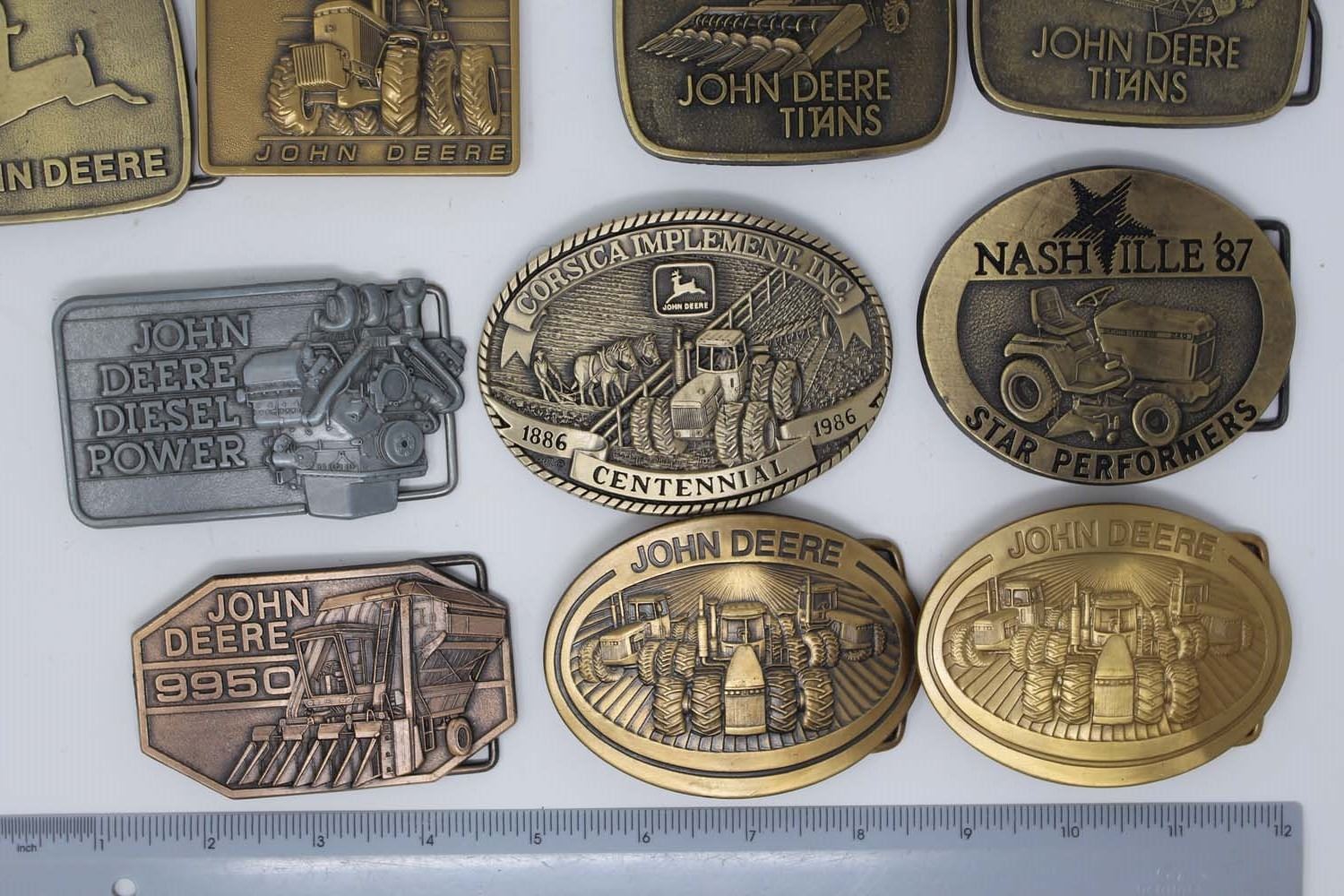vintage john deere belt buckle