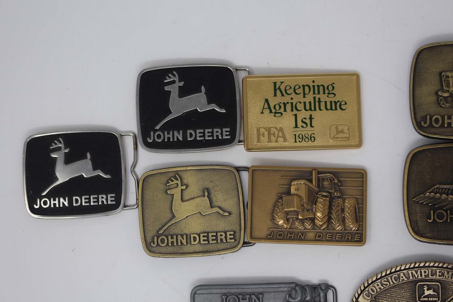 vintage john deere belt buckle